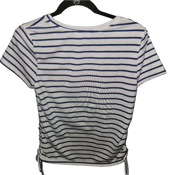Fyve Short Sleeve Blue and White Shirt Size Small - Picture 6 of 9